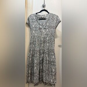 Paisley Print Dress